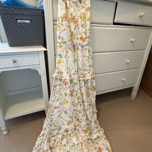 Lost + Wander Cream Floral Dress